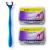 T.Smile Evolutionary Clean Dental Flossers, Kit of Refills Plus Long Handle (1 Handle + 100 Refills)