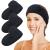 KinHwa 3 Pack Spa Facial Headband Makeup Hair Band Women Skincare Adjustable Microfibre Headband for Washing Face Sports Yoga Black Black 3 Count (Pack of 1)