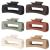 Sisiaipu 4 Inch Big Hair Clips 6 Pcs claw clips for Thick Hair Large Rectangular Claw Clips for Women and Girls Big Nonslip Acrylic Banana Jaw Clips Hair Accessories Brown
