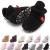 Sonsage Infant Baby Girls Boys Snow Boots Soft Anti-Skid Sole Ankle Premium Booties Newborn Toddler Prewalker Winter Warm Crib Shoes 12-18 Months A01 Black
