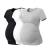 LAPASA Women's Maternity Tops Soft Modal Cotton Pregnancy Tshirts Side Ruched Crew Neck Short Sleeve Tees L55 XXL Black+heather Gray+off White
