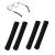 PEUTIER 4pcs Eyeglass Ear Cushions Soft Knitted Cotton Anti Slip Temple Pads Eyeglass Temple Tips Eyeglass Pads Behind The Ear Eyewear Retainer Glasses Arm Sleeve for Sunglasses Glasses (Black)