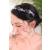 Fxmimior Bridal Headpiece Blue Sapphire Rhinestone Headband Blue Crystal Hair Vine Silver Bridal Headbands for Wedding Party Wedding Hair Jewelry(Heaband)
