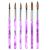 Nail Art Brush Nail Painting Brush 6 Pieces Nail Art Tips Builder Brush UV Gel Acrylic Nail Brush for Nail Art Design Painting Salon and DIY