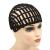 1Pc Black Wig Cap Braided Cap Crochet Wig Cap Adjustable Elastic Band and Hair Clips Weaving Wig Caps for Wig Making