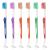 FIRTINK 6 pieces of orthodontic toothbrush double V-trim Tuft toothbrush interdental toothbrush for braces and tooth detail cleaning