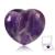 Amethyst Crystals Heart Worry Stones Anxiety Palm Stone Quartz Crystal Healing Chakra Stress Gemstone for Jewllery Making Reiki Meditation Therapy Smooth Pocket Thumb Mini Crystals Purple