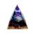 Moonstone Crystal Orgone Pyramid Ogan Crystal Energy Tower Nature Reiki Chakra Crushed Stone Jewelry Flower of Life Crystal Orgonite Pyramid Healing Chakra Pyramid Azure