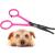 Tiny Trim - Ball-Tipped Small Pet Grooming Scissor - 4.5" Ear Nose Face Paw - for Cats Dogs Pets Pink Tiny Trim Safety Scissor Pink