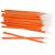Utoolmart Makeup Disposable Lip Plastic Cement Brush Wands Applicator Lip Gloss Tools Lipstick Applicator Wands Orange 50pcs