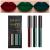 evpct 3Pcs Dark Color Colored Red Army Green Matte Liquid Lipstick Makeup Set 24 Hour Long Lasting Waterproof Smudge Proof Deep red Green Liquid Lipstick Matte Lip Stain Gloss Liner Green Makeup Kit 8 0.21 Fl Oz (Pack of...