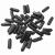 Teensery 200 Pcs Headband Rubber End Caps Replacement Cap Cover for Hair Hoop DIY Accessories  Black