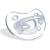 Chicco children's pacifier silicone 0-6M transparent