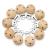 Ruby 10 pieces pacifier clip nature pacifier clips wood harmful substances baby pacifier clips dummy clip holder for baby and child (10 pieces n)