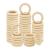 20PCS Natural Wood Rings for Crafts  Macrame Rings for DIY  Wooden Rings Without Paint  Pendant Connectors 55mm/2.2inch
