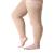 Runee Wide Leg Compression Socks 20-30mmHg for People with Wide Calves and Thighs Beige