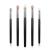 Wllhyf Make-up brush set eye shadow Applicator sponge eyeshadow brush sets reusable washable professional eyeshadow applicator brush set (5pcs black) 5PCs black