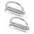 Dawitrly 2Pack Weight Belt Keeper 5cm/2'' Stainless Steel Serrated Scuba Diving Weight Belt Retainer Stopper with D Ring for Dive Gear and BCD Accessories