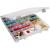 ArtBin 9101AB Super Satchel Slim with Removable Dividers Art & Craft Organizer 1 Plastic Storage Case Clear Divided Compartments