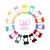 Pom Pom Hair Ties for Toddler Girls, 28 Pcs Elastic Hair Bands Ball Ponytail Holders Pom Pom Hair Accessories for Baby Toddler Girls Kids Children