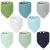 Vicloon 8 pieces Baby triangle Libchchen Neckkerchen Sweet & absorbing Musselin Neckkerchen Sabberer bib with 2 adjustable snap button bibs for small children unisex young 8PCs multicolored 4