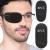 Eye Patches for Adults Kids - VEEJION 12 Piece Eye Patch for Glasses Treat Lazy Eye Amblyopia Strabismus for Left or Right Eyes (Black)