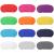 12 Pieces Multicolor Eye Mask Cover Lightweight Blindfold Sleep Mask with Nose Pad and Elastic Straps for Kids Women Men, 12 Colors