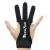 Seektop Archery Gloves Shooting Hunting Leather Three Finger Protector for Youth Adult Beginner Black Medium