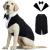 Kuoser Dog Tuxedo Dog Wedding Suit and Bandana Set Pet Clothes Puppy Formal Shirt with Removable Bow Tie Doggie Costume Small Medium Large Dogs Outfit for Party Birthday Festival XXL-Back length: 23.6" Chest:31.5-35.4" Black