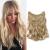 Silk-Co hair extension with rubber band adjustable secrets hair part synthetic extensions with cord invisible corrugated extensions for women ashblond 50cm 50 cm ashblond
