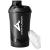 Protein Shaker 800 ml with sieve - Original Fitness Mixer - Excecacy -proof - BPA free with scale for creamy whey protein powder shakes protein isolate and BCAA concentrates in black deluxe