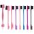 8 Pieces Hair Styling Comb Set Teasing Hair Brush Rat Tail Comb Edge Brush for Edge&Back Brushing  Combing  Slicking Hair for Women (edge control brush-8pcs)