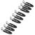 Jeopoom seamless hair clip 9 pieces hair pin curl clips hair pin curl clips no bend hair clip for hair styling make -up (black)