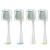 Replacement Brush Heads for Smile Bright Platinum Sonic Electric Toothbrush Soft Bristles 4-Pack with Covers