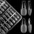 Zifuton Tips for Geln gel 384 pieces nail tips set-ballerina & almond artificial nails short press on nails fake nails gel x nail tips full cover nail tips for nail studios starter diy-24 sizes medium almond+ballerina