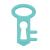 The Teething Key by Eztotz | Made in USA - BPA Free Silicone Baby Teether Toy for Infants Babies Toddlers | 0+ Months Easy Grip Multiple Texture Molar Reach - Great Baby Shower Registry Gift Teal