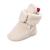 TMEOG Baby Booties Slippers Infant Boots Newborn First Walking Shoes Baby Winter Sock Crib Shoes for Boys Girls 0-18Months 0-6 Months A Beige