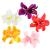 FERCAISH Bohemian Flower Hairpin  Artificial Tropical Flower Hair Clip for Seaside Holiday  Bridal Hair Accessories  5 Colors Hawaiian Hibiscus Flower Orchid Hairpin for Women and Girls Style-1