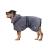 Bella & Balu Dog Bradge Out of Microfiber + PFOTENCH - Subble dog bathrobe for drying after swimming swimming or walking in the rain (L | Gray)