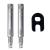 Continental Conti Valve Extender (Pack of 2) 60mm Silver