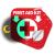 First Aid Kit Sign Glow in The Dark 4 Pack 6x 6First Aid Kit Inside Signs Stickers Photoluminescent Glows for Up to 8 Hours