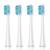 Dada-Tech replacement heads for electric children's toothbrush DT-KE6 and DT-KE7-4 pieces (white)