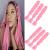 6 Packs Jumbo Braiding Braid Hair Extensions Colorful Kunsthaar Kanecalon Hair for Disory Crochet Box Braids Ombr Lila 100 g/PCs 60 cm (24inch pink)
