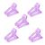 5 Pcs Polygel Nail Clips Nail Tips Clip for Quick Building Gel Transparent Nail Clamps Nail Art Tool Clip Purple