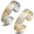 Cigmag Lymphatic Drainage Magnetic Ring for Women Copper Adjustable with Removal Tool and Gift Box (Silver Gold Plum)