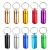 10 Pcs Portable Pill Case Bantoye Waterproof Aluminum Pill Holders Storage Drug Container with Keychain for Outdoor Camping Traveling Multicolor