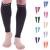 Doc Miller Premium Calf Compression Sleeve 1 Pair 20-30mmHg Graduated Support for Sports Running Circulation Recovery Shin Splints Varicose Veins (Black, Large) Black Large