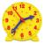 Camelize learning watch learning game clock time teaching and demonstration watch model learning resources for children in early education 4 inches 12/24 hours from 4 years of yellow
