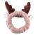 Demarkt Shower Hairband Spa Hairband Face Washing Hairband Make up Headband Antlers Decoration Brown