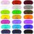 Aneco 50 Pieces Blindfold Eye Mask Shade Cover with Nose Pad and Adjustable Strap for Travel Sleep or Party Supplies 21 Colors